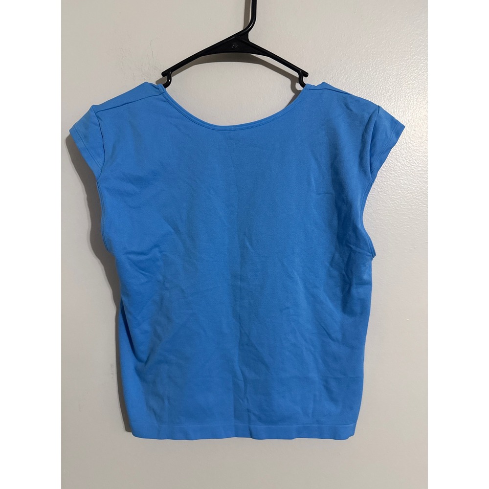 Wild Fable Blue Seamless Cap Sleeve Scoop Back Top XL